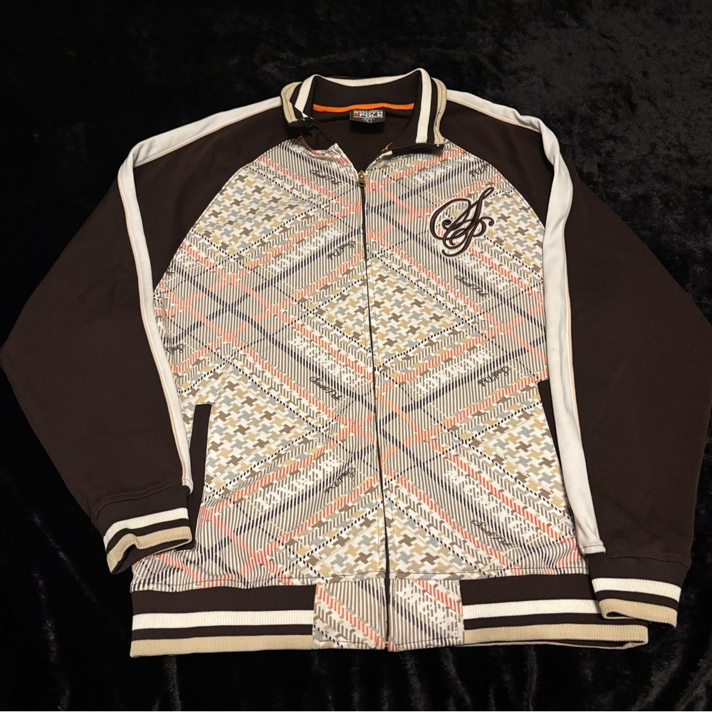 Mens Large Vintage Y2K South Pole Track Full Zip Sweater Jesse Pinkman Style